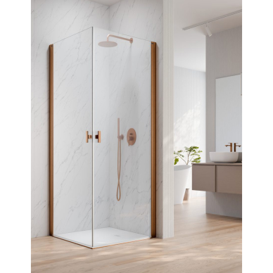 Radaway NES Brushed Copper KDD I kampinė dušo kabina, skaidrus stiklas Radaway NES Brushed Copper KDD I kampinė dušo kabina, skaidrus stiklas