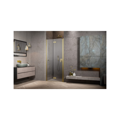 Radaway Nes Brushed Gold DWB dušo durys 1 Radaway Nes Brushed Gold DWB dušo durys 1