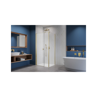 Radaway Nes Brushed Gold KDS I kampinė dušo kabina, skaidrus stiklas 1 Radaway Nes Brushed Gold KDS I kampinė dušo kabina, skaidrus stiklas 1