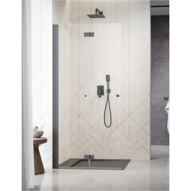 Radaway Nes Brushed Gun Metal Walk-in KDD B dušo kabina