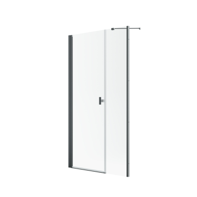 Radaway Nes Brushed GunMetal DWS dušo durys, skaidrus stiklas 1 Radaway Nes Brushed GunMetal DWS dušo durys, skaidrus stiklas 1