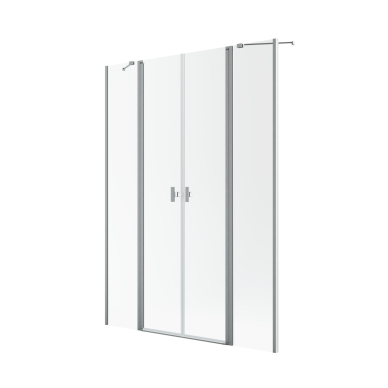 Radaway NES Brushed Nickel DWD II dušo durys 1 Radaway NES Brushed Nickel DWD II dušo durys 1