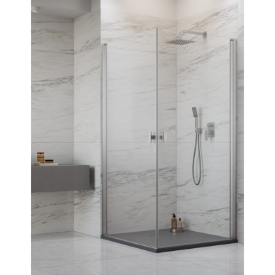 Radaway NES Brushed Nickel KDD I kampinė dušo kabina, skaidrus stiklas Radaway NES Brushed Nickel KDD I kampinė dušo kabina, skaidrus stiklas