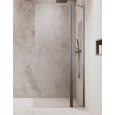 Radaway Nes Brushed Nickel Walk-in KDD II dušo kabina 1 Radaway Nes Brushed Nickel Walk-in KDD II dušo kabina 1