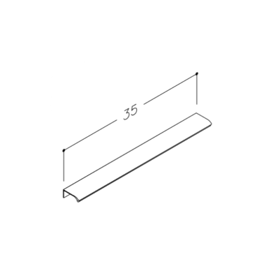 Rankenėlė spintelei Kame H12 , 35cm, pasirenkama spalva 1