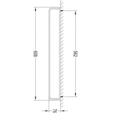 Rankšluosčių kabykla Darling DA70216 NI 608 mm 1