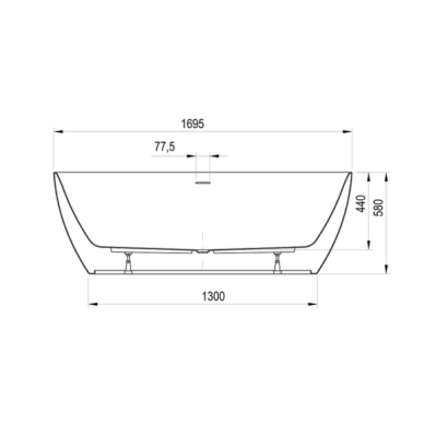 Ravak Freedom O Tec vonia, 1700x770 mm, akrilinė, laisvai pastatoma, pasirinkite spalvą 4 Ravak Freedom O Tec vonia, 1700x770 mm, akrilinė, laisvai pastatoma, pasirinkite spalvą 4