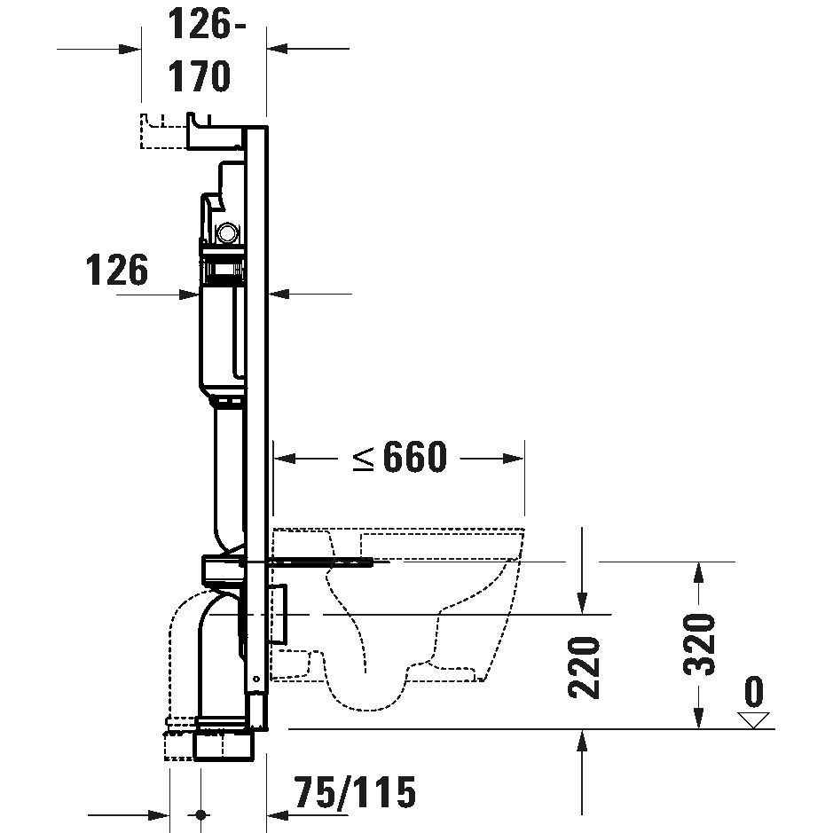 Rėmas WC potinkinis 500x126 Durasystem Basic su tvirtinimais 1 Rėmas WC potinkinis 500x126 Durasystem Basic su tvirtinimais 1