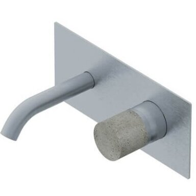 Ritmonio Diametro35 Inox Concrete praustuvo maišytuvas iš sienos su potinkine dalimi Ritmonio Diametro35 Inox Concrete praustuvo maišytuvas iš sienos su potinkine dalimi
