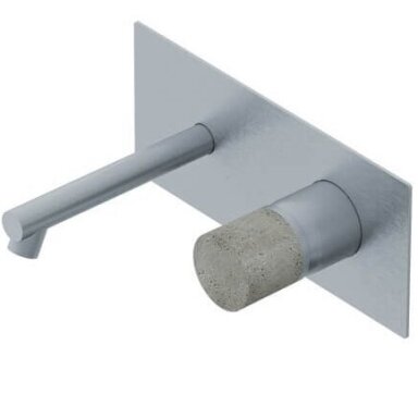 Ritmonio Diametro35 Inox Concrete praustuvo maišytuvas iš sienos su potinkine dalimi Ritmonio Diametro35 Inox Concrete praustuvo maišytuvas iš sienos su potinkine dalimi