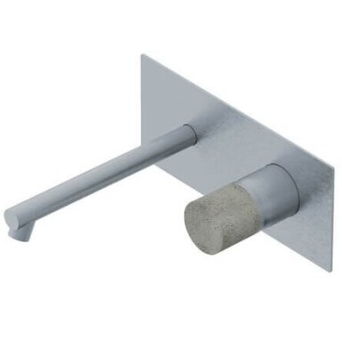 Ritmonio Diametro35 Inox Concrete praustuvo maišytuvas iš sienos su potinkine dalimi Ritmonio Diametro35 Inox Concrete praustuvo maišytuvas iš sienos su potinkine dalimi