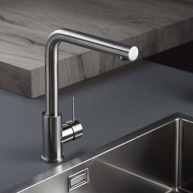 Ritmonio Diametro35 Inox E0CU270 virtuvinis maišytuvas, nerūdijančio plieno spalvos Ritmonio Diametro35 Inox E0CU270 virtuvinis maišytuvas, nerūdijančio plieno spalvos