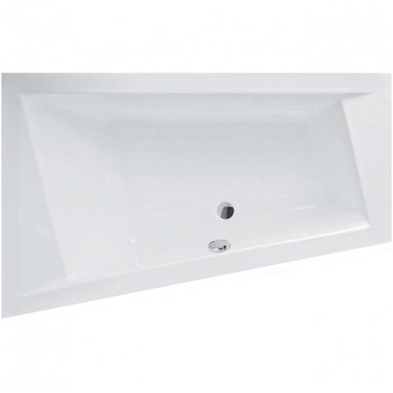 Roth asimetrinė vonia Kubic Asymmetric 1600x1030 mm Roth asimetrinė vonia Kubic Asymmetric 1600x1030 mm