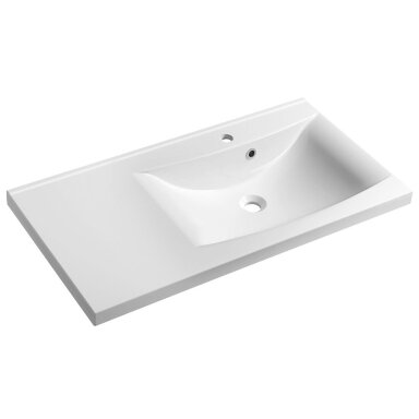 SAPHO WAVE spintelė su praustuvu 90 x 45 x 48 cm, baltos spalvos SAPHO WAVE spintelė su praustuvu 90 x 45 x 48 cm, baltos spalvos