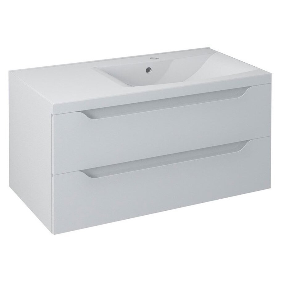 SAPHO WAVE spintelė su praustuvu 90 x 45 x 48 cm, baltos spalvos SAPHO WAVE spintelė su praustuvu 90 x 45 x 48 cm, baltos spalvos