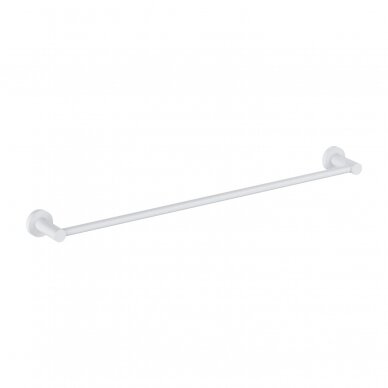 Baltos matinės spalvos rankšluosčių kabykla Modern Project MP60216WM (60 cm) Baltos matinės spalvos rankšluosčių kabykla Modern Project MP60216WM (60 cm)