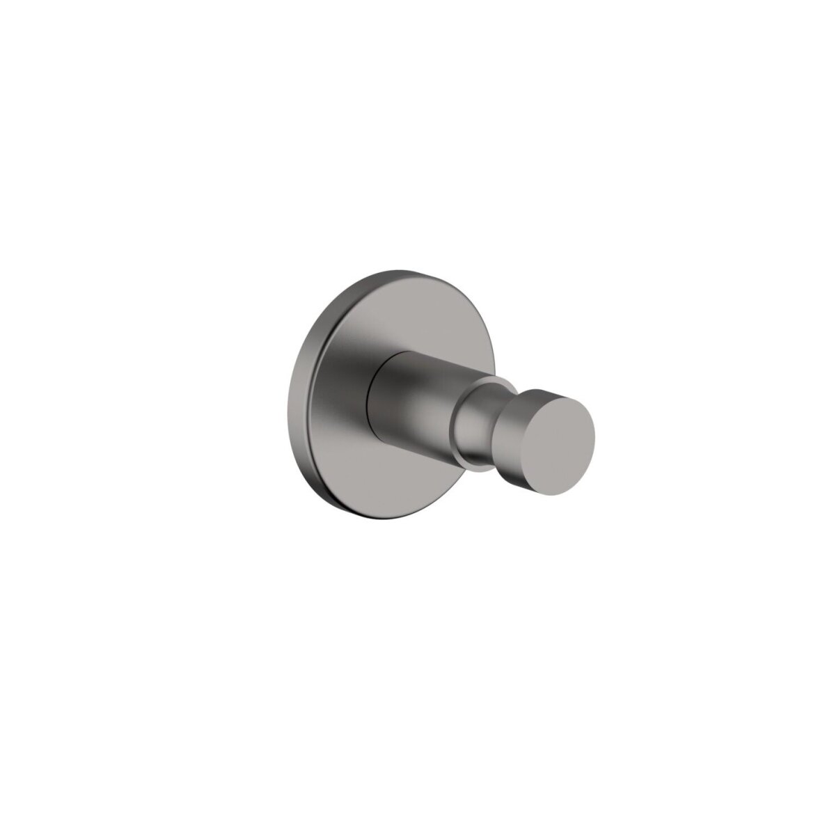 Brushed nickel spalvos vienvietis kabliukas Teorema ABT