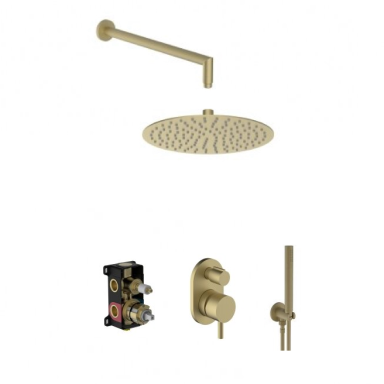 Soft brass spalvos potinkinė dušo sistema Teorema Forty5