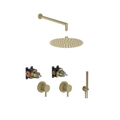 Soft brass spalvos potinkinė dušo sistema Teorema Forty5 Soft brass spalvos potinkinė dušo sistema Teorema Forty5