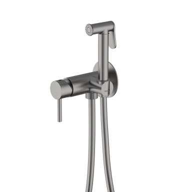 Brushed nickel spalvos potinkinis bidette dušelio komplektas Teorema