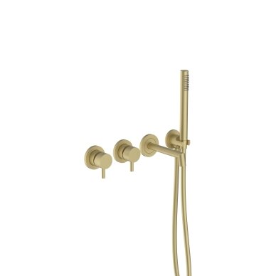 Soft brass spalvos potinkinė vonios/dušo sistema Teorema Forty5 Soft brass spalvos potinkinė vonios/dušo sistema Teorema Forty5