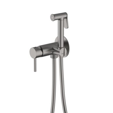 Brushed nickel spalvos potinkinis bidette dušelio komplektas Teorema Brushed nickel spalvos potinkinis bidette dušelio komplektas Teorema