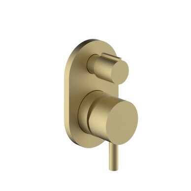 Soft brass spalvos potinkinis vonios/dušo maišytuvas Teorema Forty5 Soft brass spalvos potinkinis vonios/dušo maišytuvas Teorema Forty5