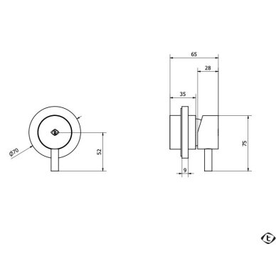 Soft brass spalvos potinkinis vieno taško maišytuvas Teorema Forty5 1