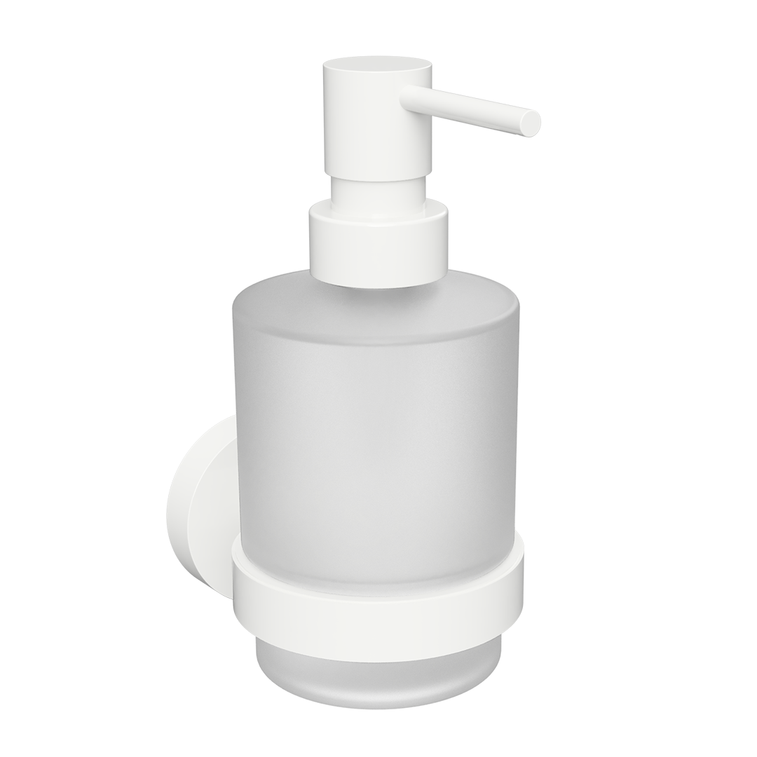 Stiklinis muilo dozatorius Bemeta MINI White Stiklinis muilo dozatorius Bemeta MINI White