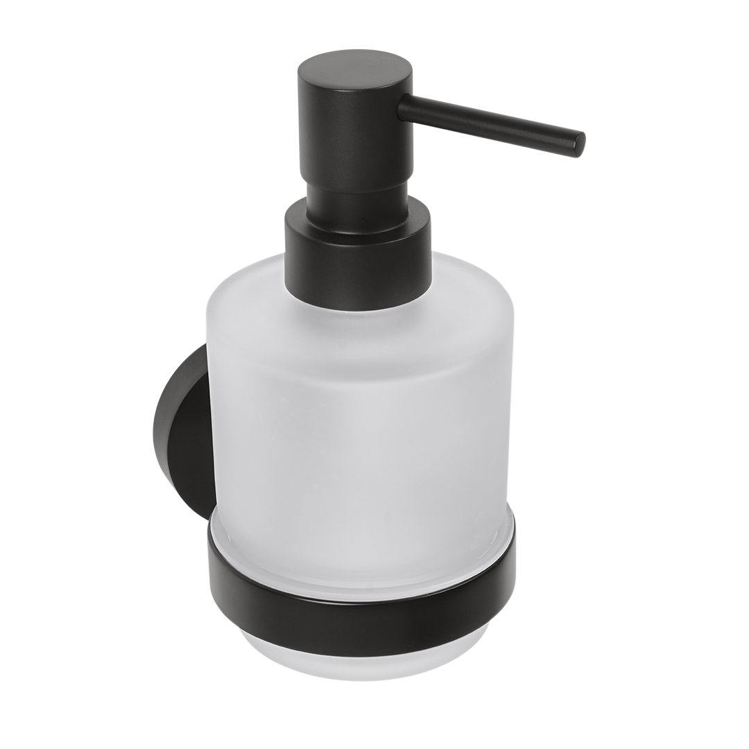 Stiklinis muilo dozatorius Bemeta MINI Dark