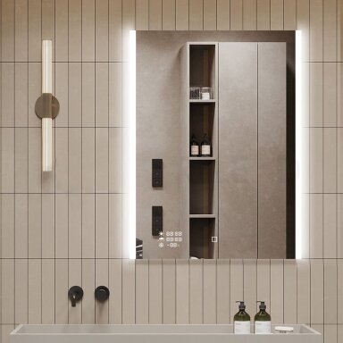 Stačiakampis veidrodis su LED apšvietimu MELBOURNE 60 x 80 cm Stačiakampis veidrodis su LED apšvietimu MELBOURNE 60 x 80 cm