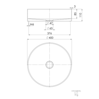 Steinberg 442 praustuvas 400x110 mm 3