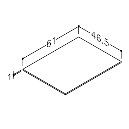 Stalviršis apatinei spintelei Kame HPL compact, 60 cm, spalvų pasirinkimas 3 Stalviršis apatinei spintelei Kame HPL compact, 60 cm, spalvų pasirinkimas 3