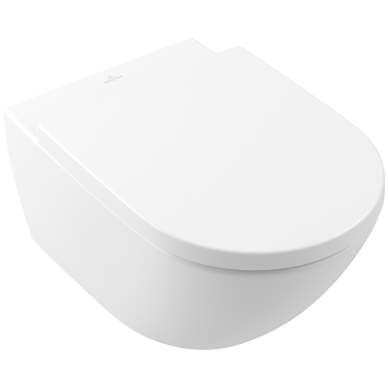 Villeroy & Boch Subway 3.0 pakabinamo unitazo komplektas, baltas matinis su C+ danga 1 Villeroy & Boch Subway 3.0 pakabinamo unitazo komplektas, baltas matinis su C+ danga 1