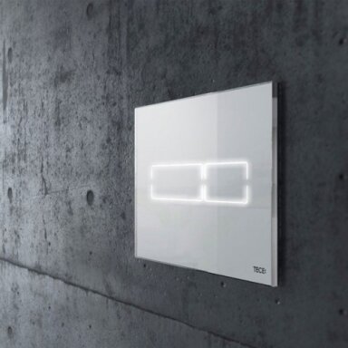 TECElux Mini vandens nuleidimo klavišas "touch-free" komplekte su transformatoriumi