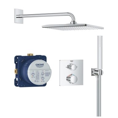 Termostatinė potinkinė dušo sistema Grohe Vitalio Rain Mono 310 Cube Termostatinė potinkinė dušo sistema Grohe Vitalio Rain Mono 310 Cube