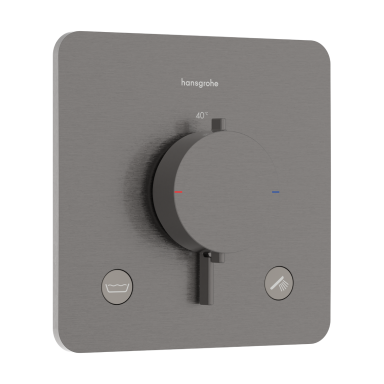 Termostatinis dušo maišytuvas Hansgrohe Ecostat Comfort Q, šlifuoto juodo chromo Termostatinis dušo maišytuvas Hansgrohe Ecostat Comfort Q, šlifuoto juodo chromo