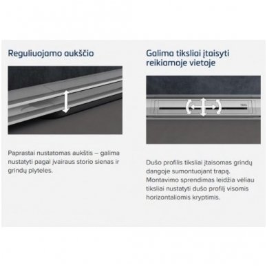 Tece Drainprofile dušo latako komplektas 3 in 1 4 Tece Drainprofile dušo latako komplektas 3 in 1 4