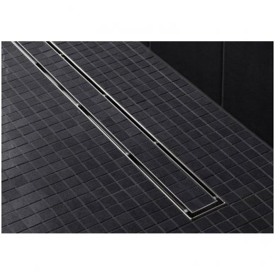TECE linus dušo latako komplektas su dvipusėmis grotelėmis „steel/plate“ "2 in 1"