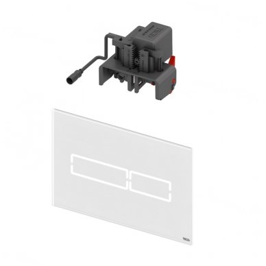 TECElux Mini vandens nuleidimo klavišas "touch-free" komplekte su transformatoriumi 2