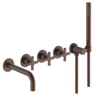 Teorema Helix 5 dalių sieninis maišytuvas voniai