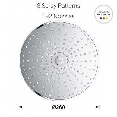 Termostatinė vonios sistema Grohe SmartControl Euphoria Mono 260 3 Termostatinė vonios sistema Grohe SmartControl Euphoria Mono 260 3