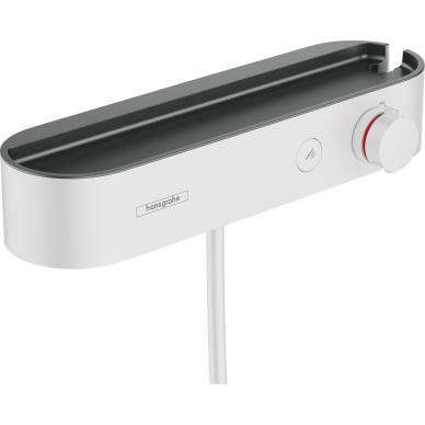 Termostatinis dušo maišytuvas Hansgrohe ShowerTablet, baltas matinis Termostatinis dušo maišytuvas Hansgrohe ShowerTablet, baltas matinis