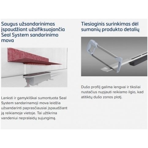 Tece Drainprofile dušo latako komplektas 3 in 1 5