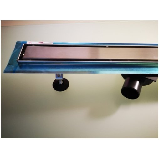 TECE linus dušo latako komplektas su dvipusėmis grotelėmis „steel/plate“ "2 in 1" 1