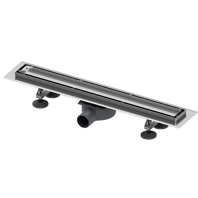 TECE linus dušo latako komplektas su dvipusėmis grotelėmis „steel/plate“ "2 in 1" 3
