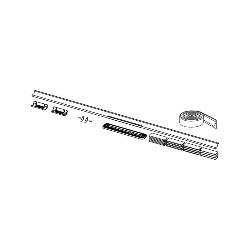 TECEdrainway dušo profilis, nerūdijantis plienas, padengtas spalva, matinė juoda 1600mm 7