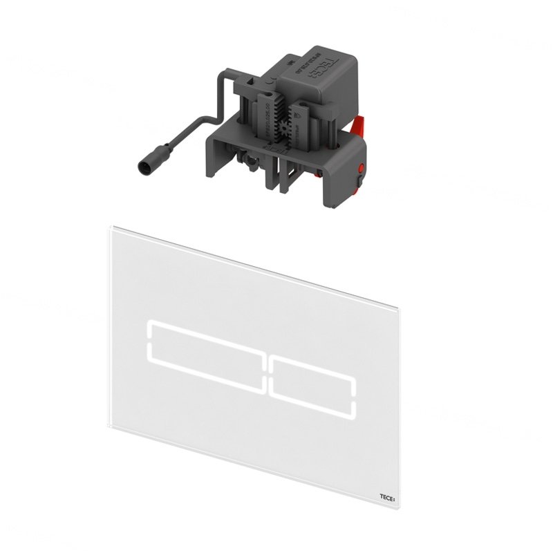 TECElux Mini vandens nuleidimo klavišas "touch-free" komplekte su transformatoriumi 2