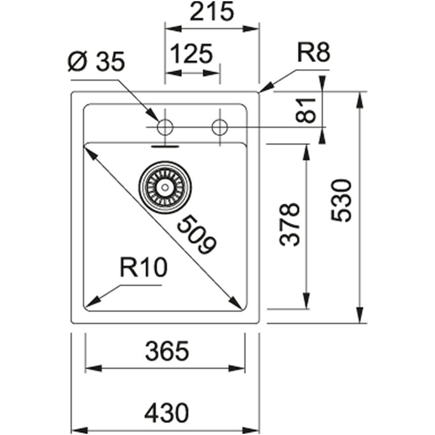 Tectonite plautuvė Franke Sirius SID 610-40 1 Tectonite plautuvė Franke Sirius SID 610-40 1