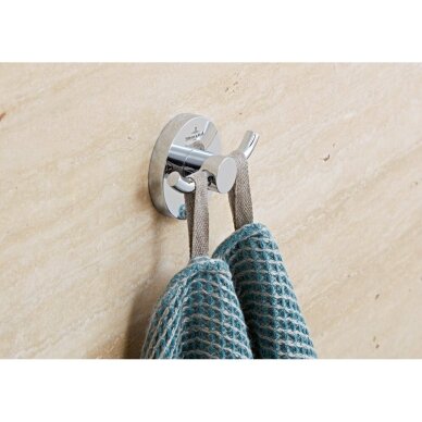 Villeroy&Boch Elements - Tender dvigubas rankšluosčių kabliukas, 76x32x54mm mm, pasirinkite spalvą 6 Villeroy&Boch Elements - Tender dvigubas rankšluosčių kabliukas, 76x32x54mm mm, pasirinkite spalvą 6